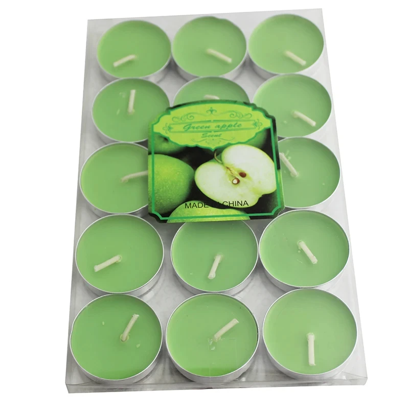 Factory Directly Sell Paraffin Wax Tea Light Candles Round Shape Small Candles Wedding Candles