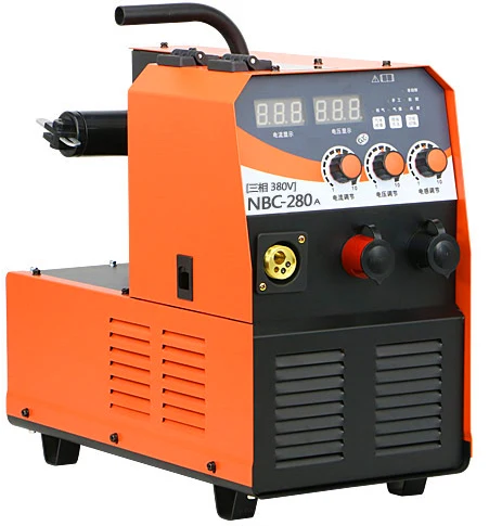 OEM MIG-270  IGBT DC inverter MIG/MAG welding machine CO2 welder gasless wire & mig torch earth clamp 380V