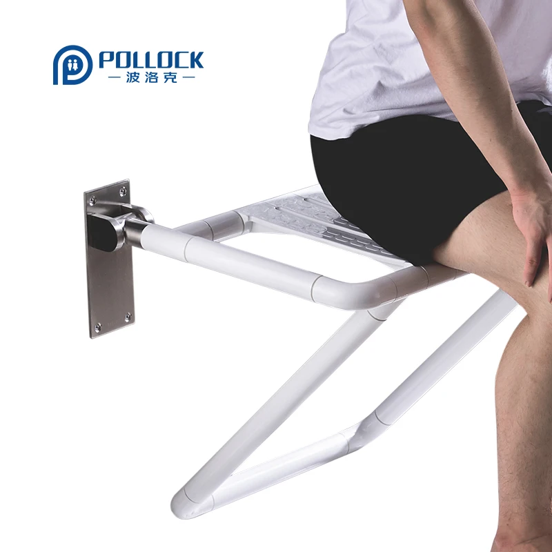 2021 High Load Bearing Shower Room Shower Wall  Seat, Folding Shower Sear, Shower Chair