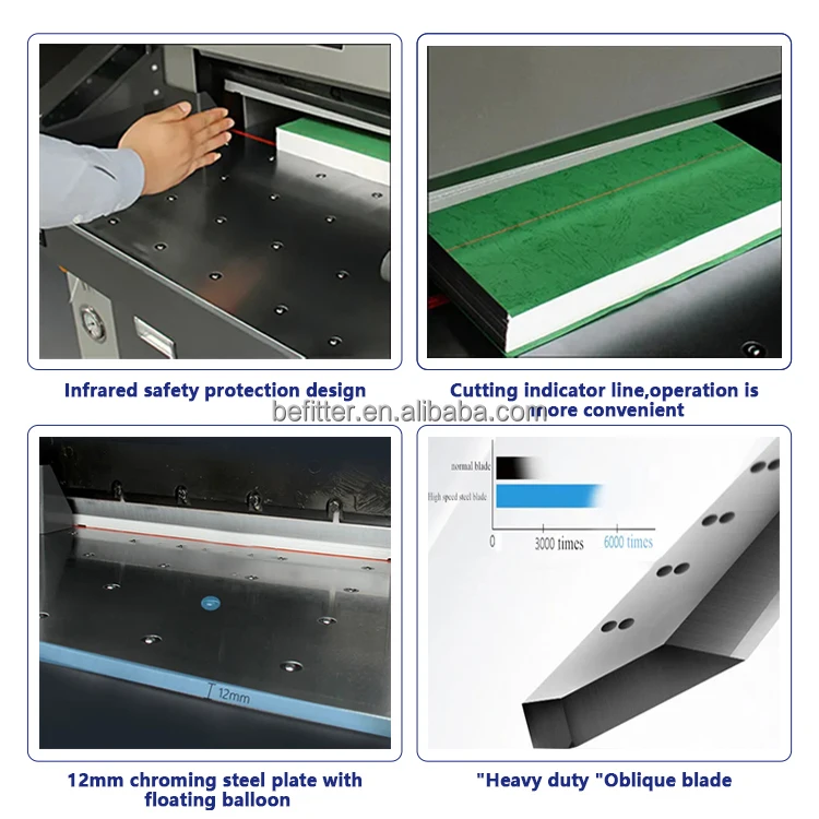 H720RT Hydraulic Guillotine Paper cutter Cutting Machine /Cortador de papel 720mm