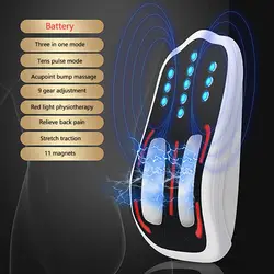 YICOLY TENS waist Lumbar vertebrae traction corrector infrared magnetic back pain massage machine shiatsu electric back massager