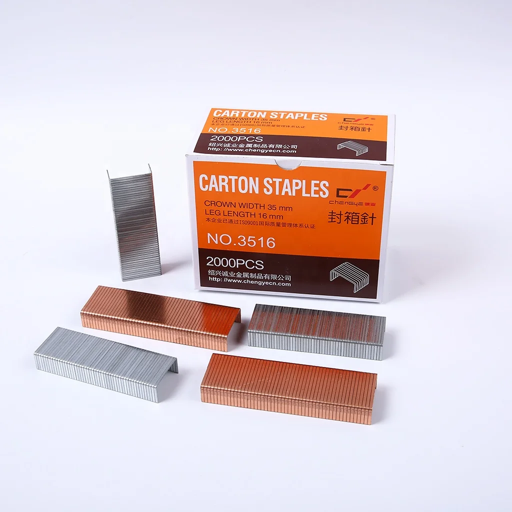 Copper 3215 3218 Carton Staples for Carton Stapling Pliers 32mm x 15mm or 18mm Sealing