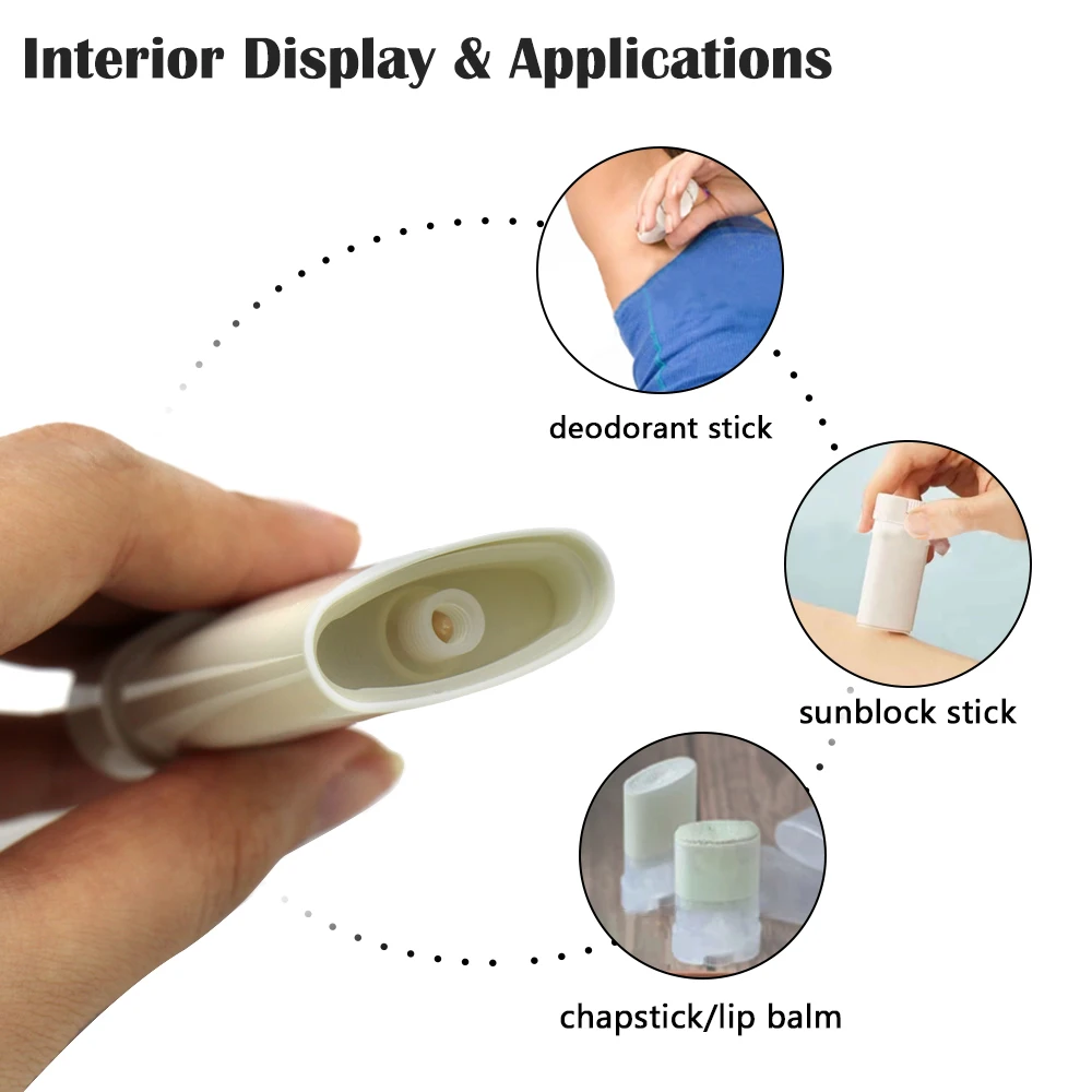 High Quality Plastic PP PCR Highlight Sunscreen Stick Packaging Colorful Deodorant Tube Wholesale