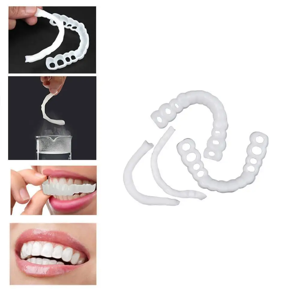 Silicone material 100% brand new and high quality simulated whitening braces shiny smile wholesale price for home use