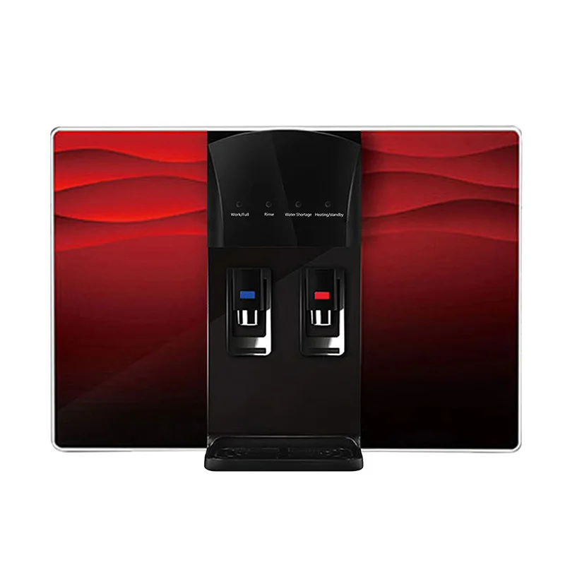 5 stage wall mount reverse osmosis system filter hot and cold ro water purifier water dispenser