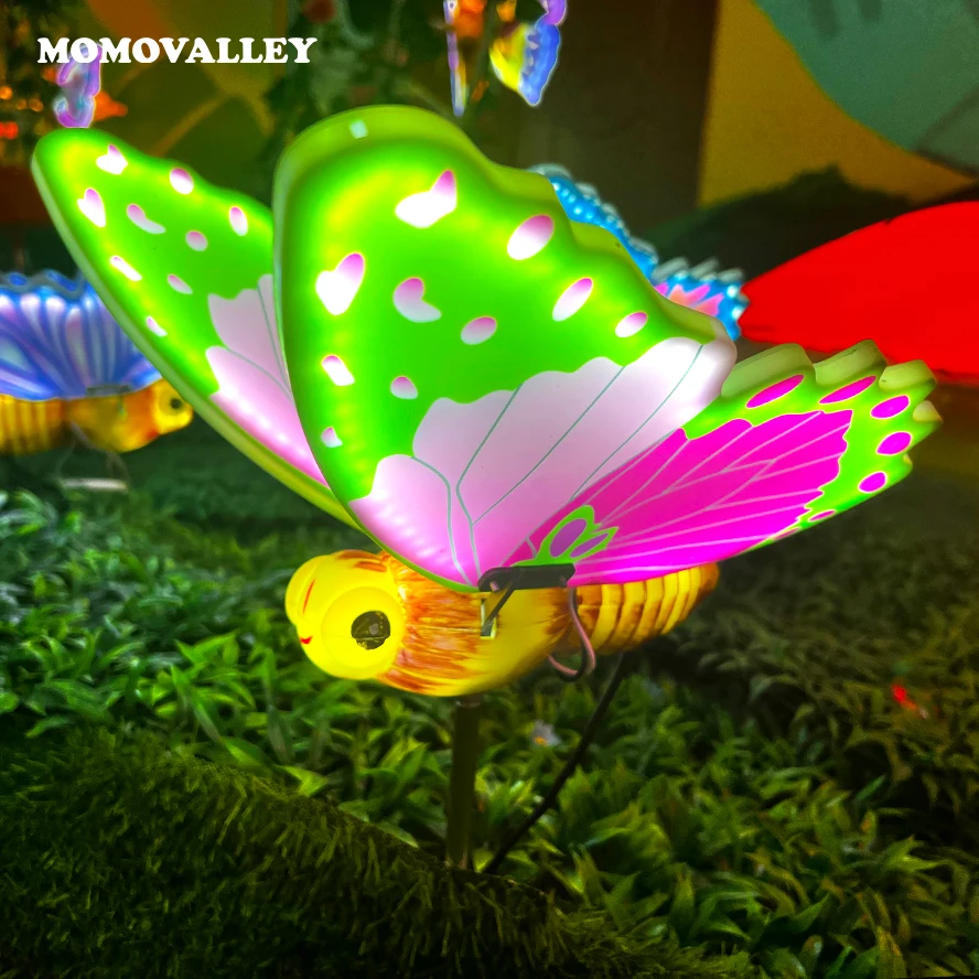 Momovalley 12V 40cm mariposas decorative hanging garden lights outdoor led christmas display outdoor decorative for sale