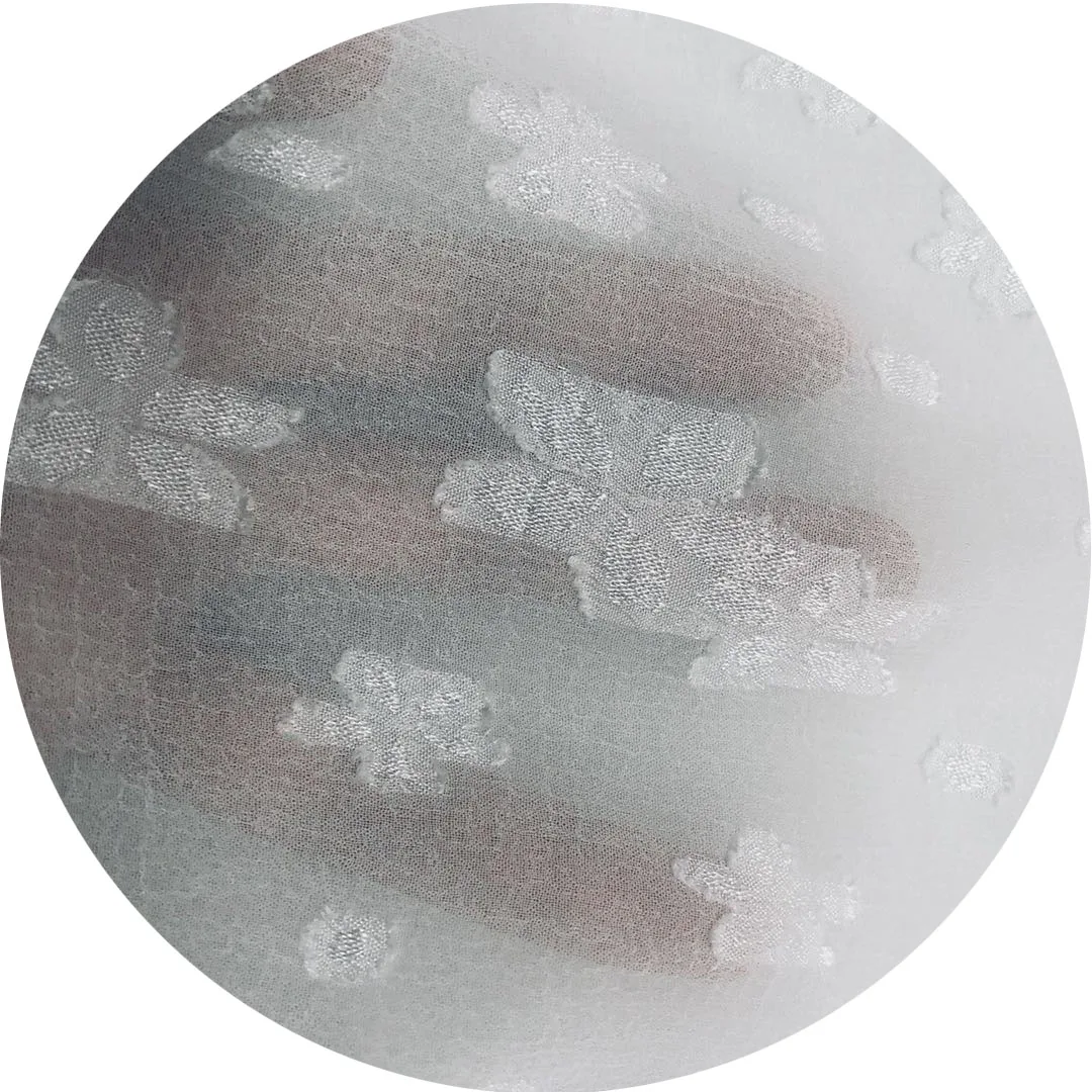 
Butterfly pattern jacquard nano crepe carved pile fabrics burn out fabrics for ladies dresses 