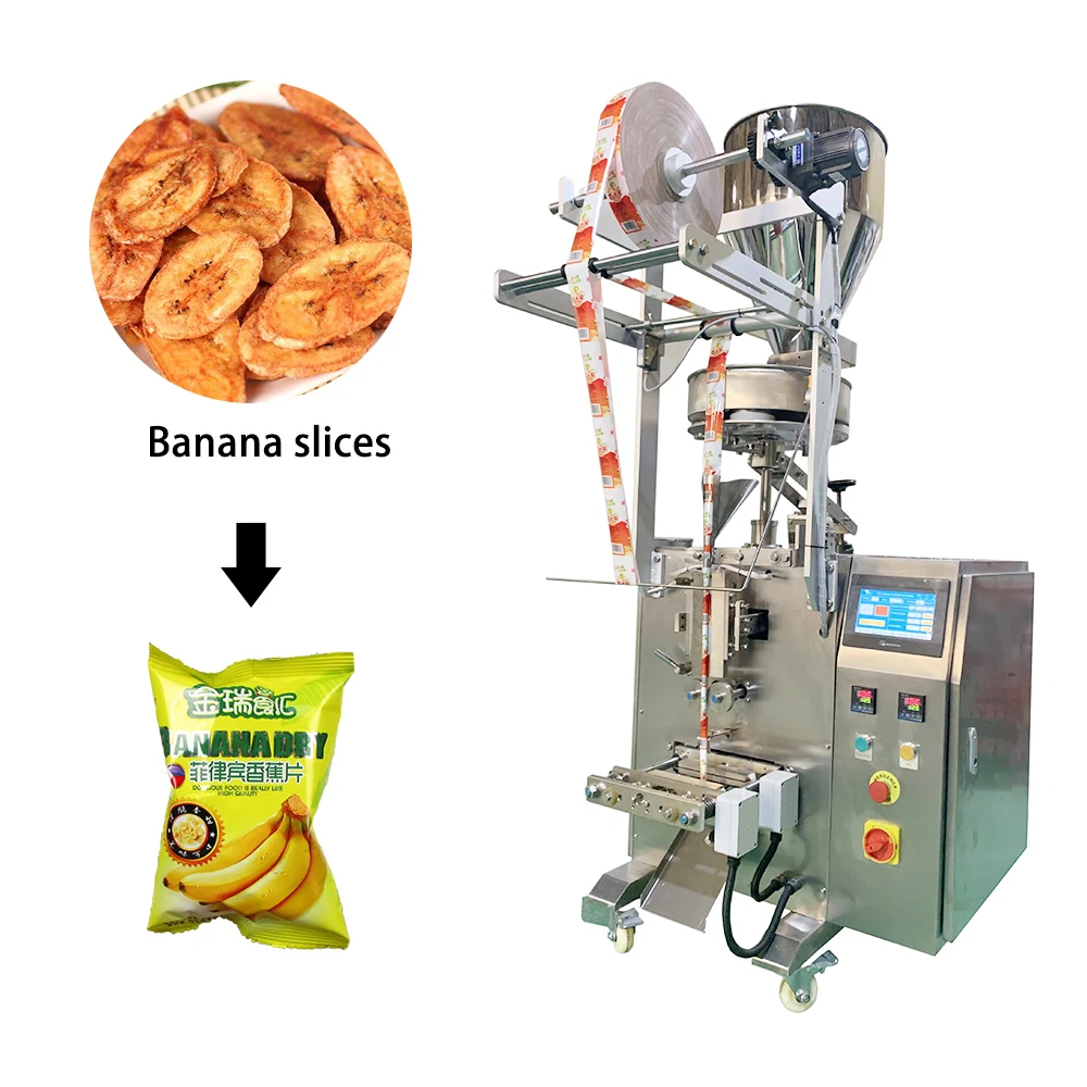 factory economic small vertical sachet candy sunflower seeds plantain chips snack automatic granular food packaging machine