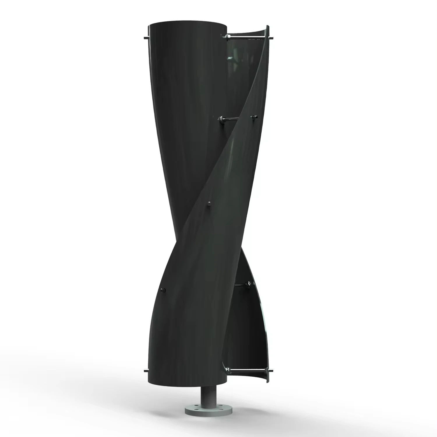 50W 100W 150W spiral vertical axis 3 phase wind turbine generator solar wind hybrid power system