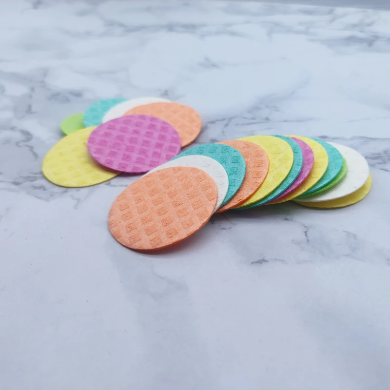 New Design Microfiber Reusable Makeup Remover Pads High Absorbent Makeup Remover Sponge Puff Eco-friendly Round Cellulose Sponge