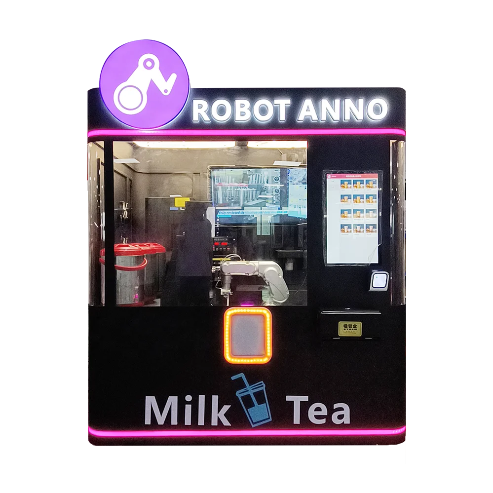 6 Dof Robotics Bubble Tea Vending Machine Vending Machine with Robotic Arm