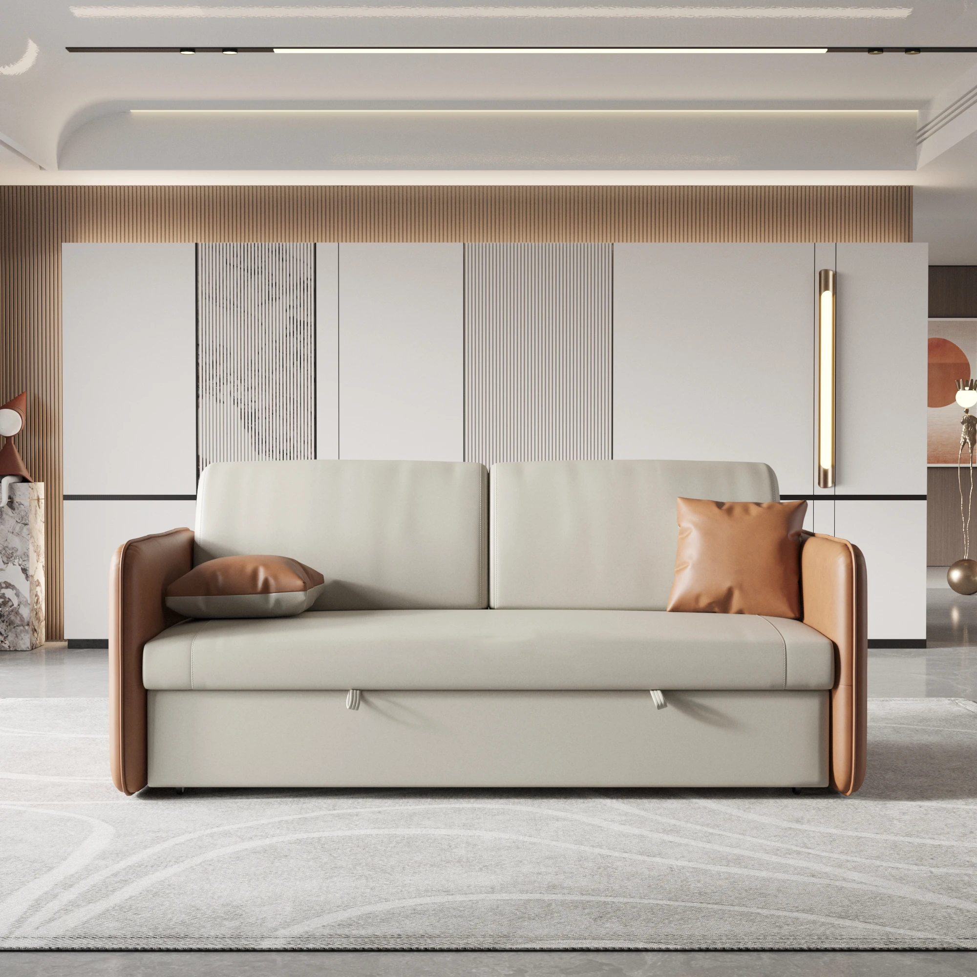 Hot Sale Modern sofa bed furniture Functional lounge Sofa Sleeper Bed with storage for home center