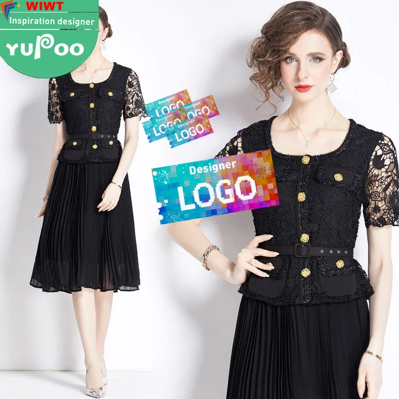 1643-128-1002 Designer Manufacturers Custom Woman Clothes Wholesale Prom Inspiration Elegant Vintage Lady Oem  Long Dresses