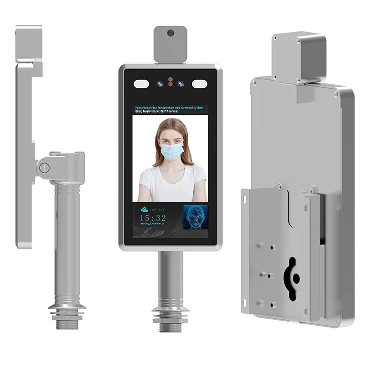 High quality 7 inch temperature measurement face recognition camera for school