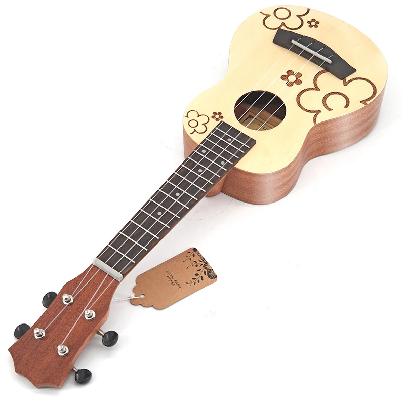 High Quality Wholesale Custom Cheap Soprano Mini Guitar China 23 Inch Acoustic Ukuleles
