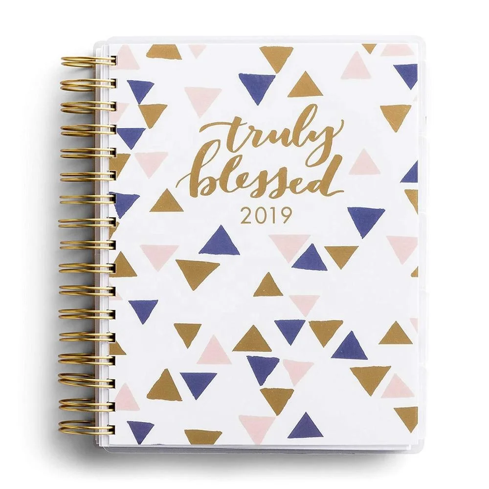
Personal academic monthly weekly day planner notebook print with index tab divider 