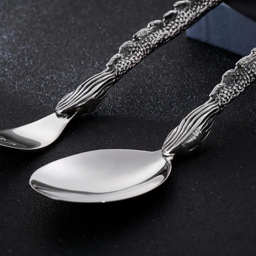 KALEN Dragon Spoon Fork Spoon Dinner Set