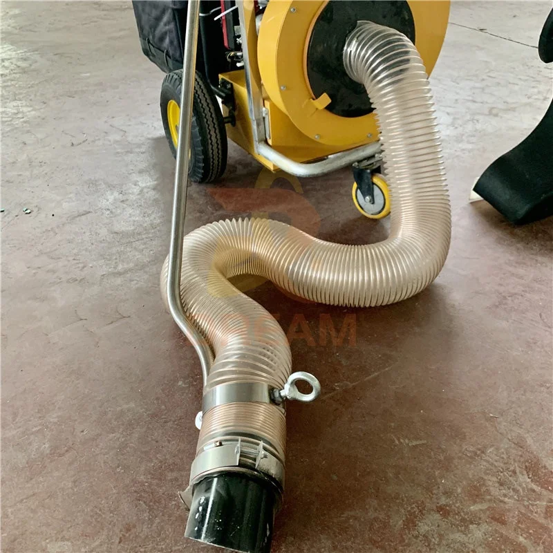 Hand push leaf cleaning sweeping machine leaves collecting machine