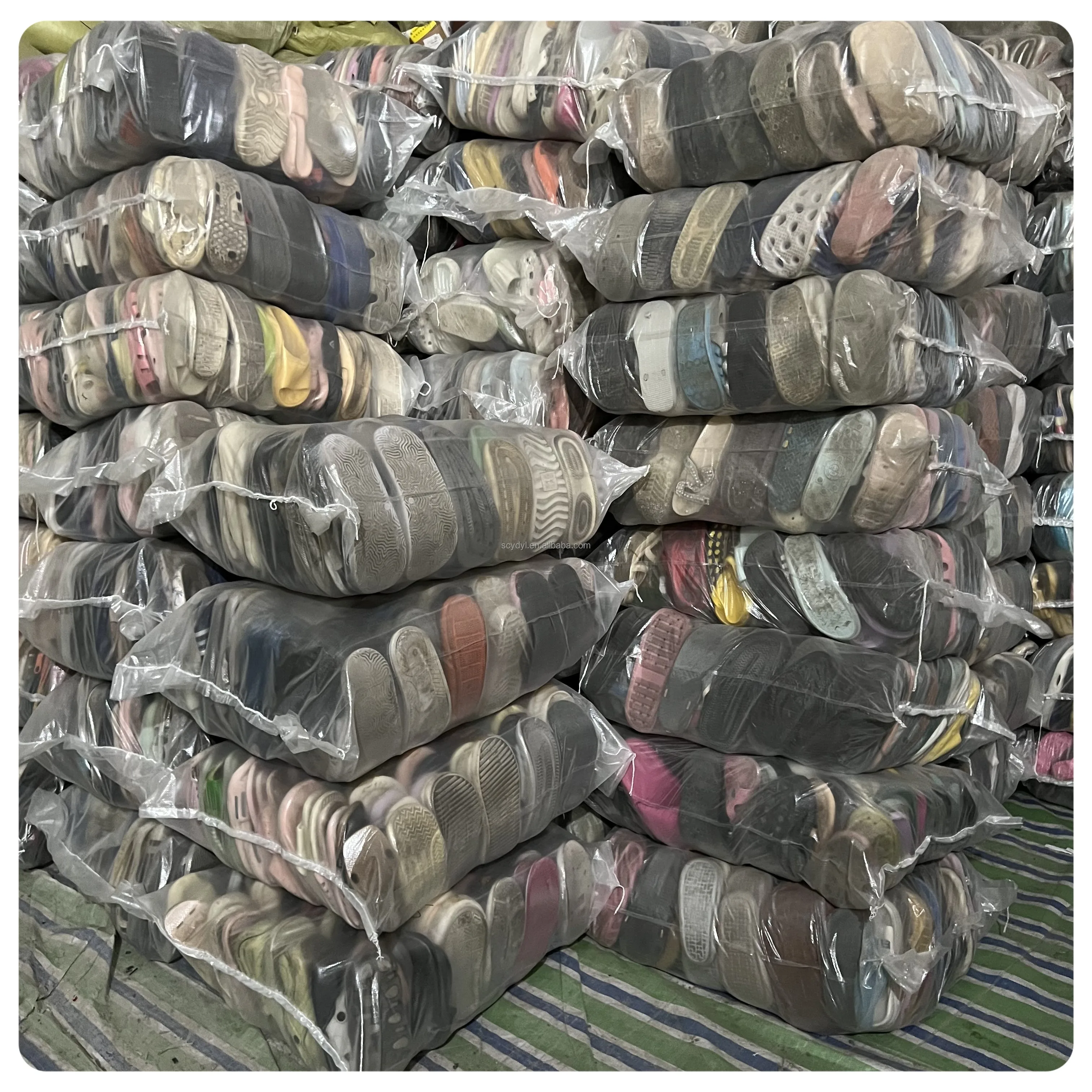 S16 Second hand slipper summer sandals bale fashion casual toe slides vacation outdoors used wholesale cheap slipper flat