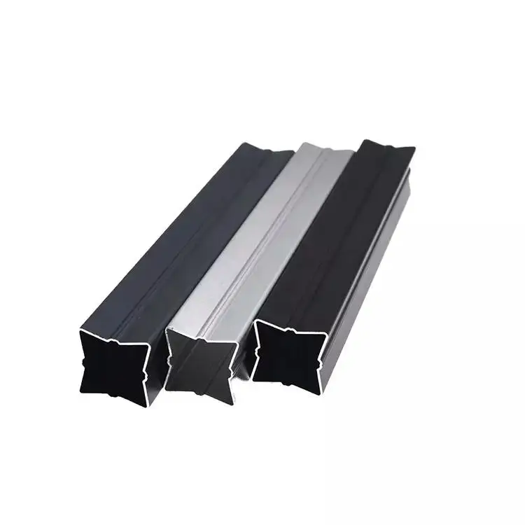 Guangdong Factory Anodizing Square Tube Pipe Office Desk Screen Aluminum Profiles
