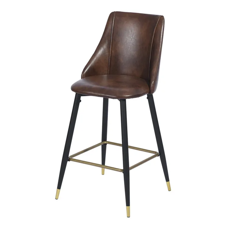 OEM high quality luxury comfortable high bar chair pu bar stools modern stool bar chairs dining chairs for dining