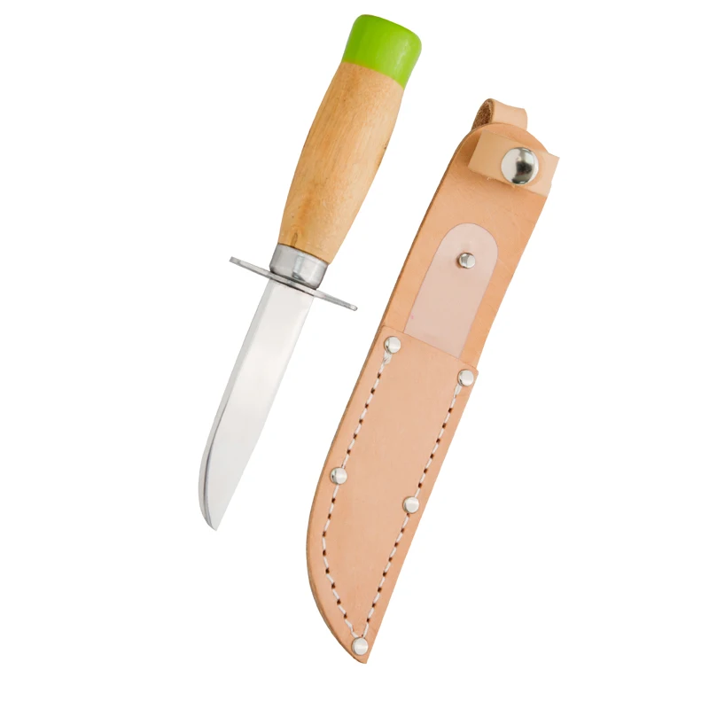 
2020 new shaft high hardness knife jungle climbing survival straight knife with wooden Handle 