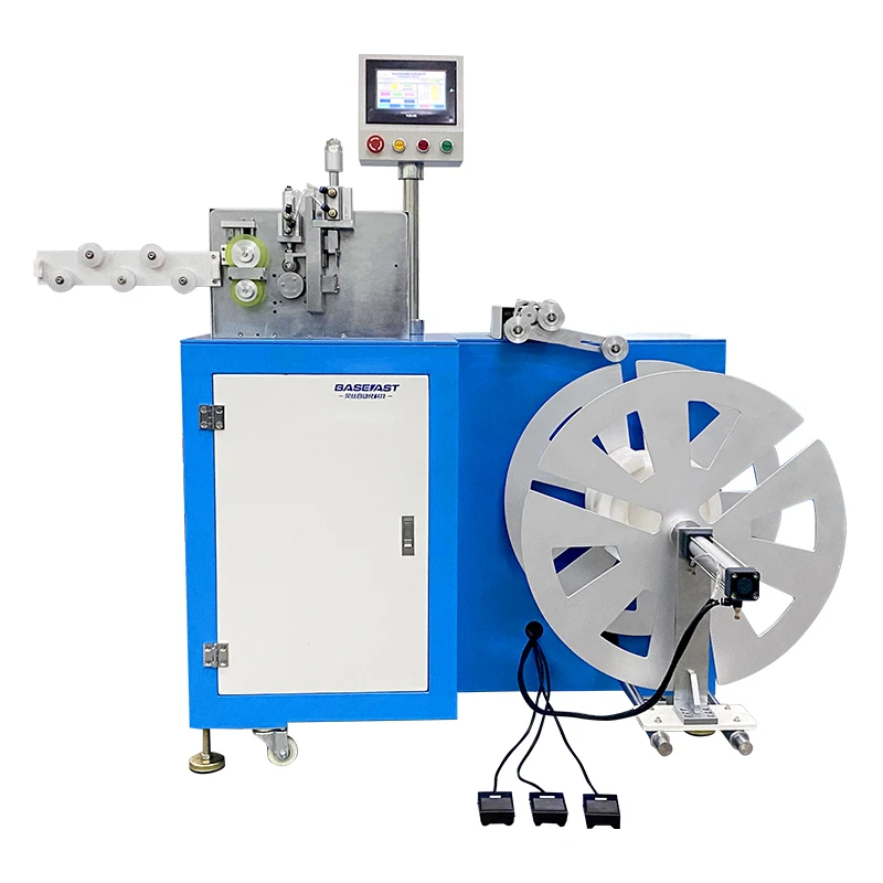 With meter counting fixed length automatic wire spool bobbin rewinding coiling machine