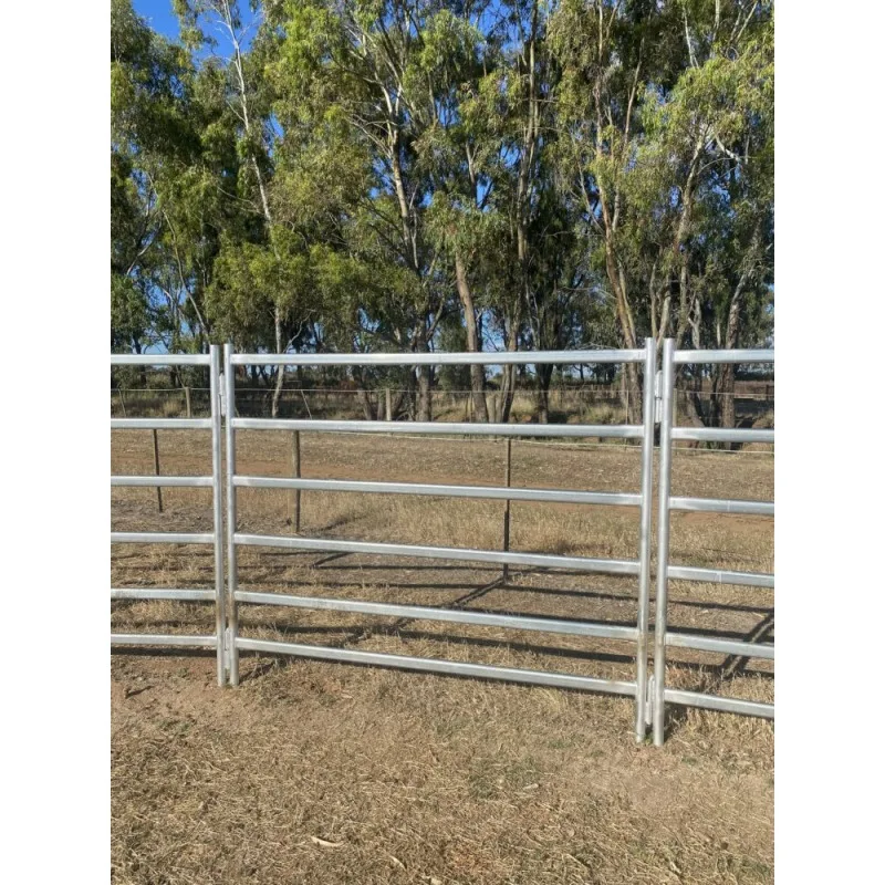 Galvanized livestock panel 16 foot au bull pen cattle panels with gate for sale