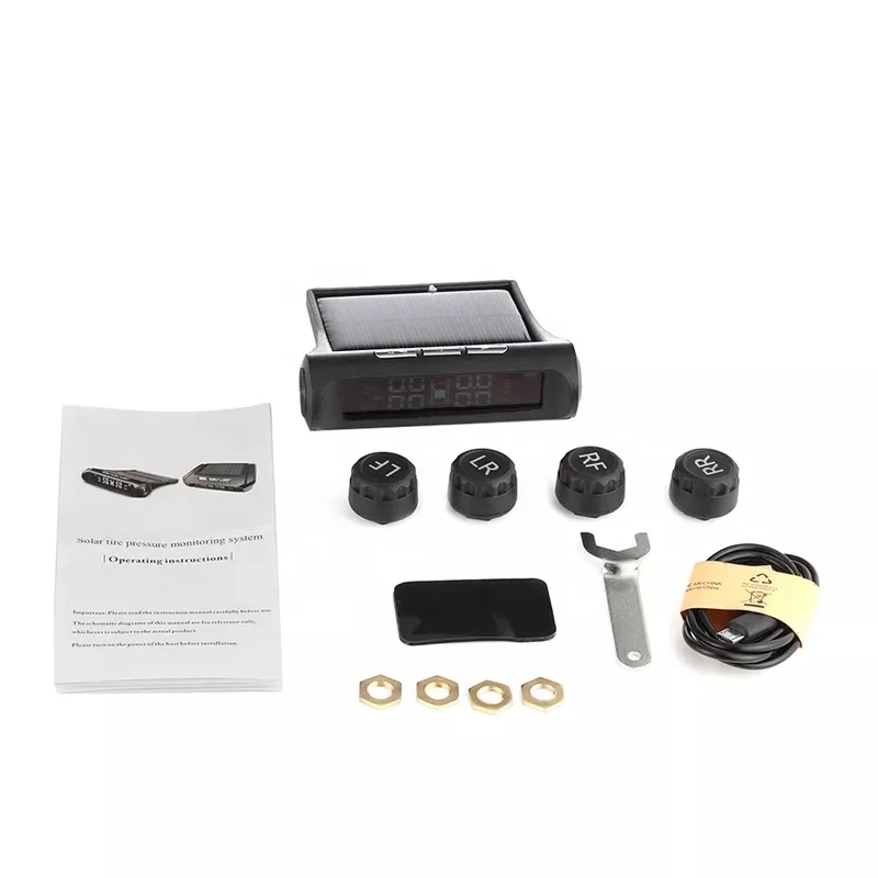 Universal Digital Car External Internal Tire Pressure Monitoring System  Tire Gauge Tire Pressure Sensor TPMS