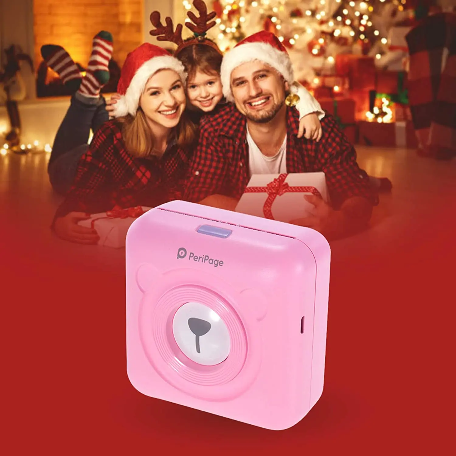 
Received Mini Photo Zero Ink Thermal Printer Wireless BT Picture Printer Mobile Pocket Printer 