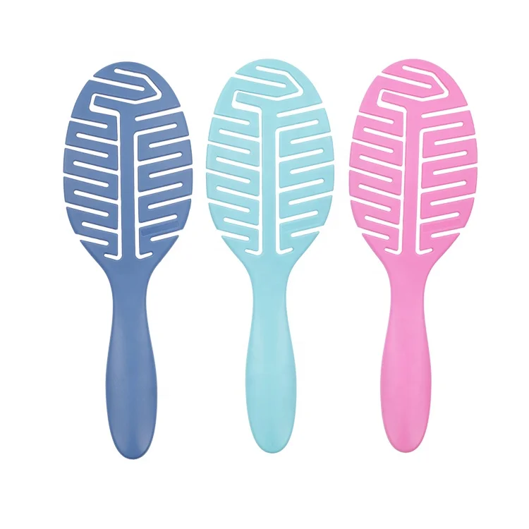 EUREKA 2372 Modern Detangle Paddle Curly Hairbrush Self Cleaning Hair Brush For Salon Hairdressing Styling