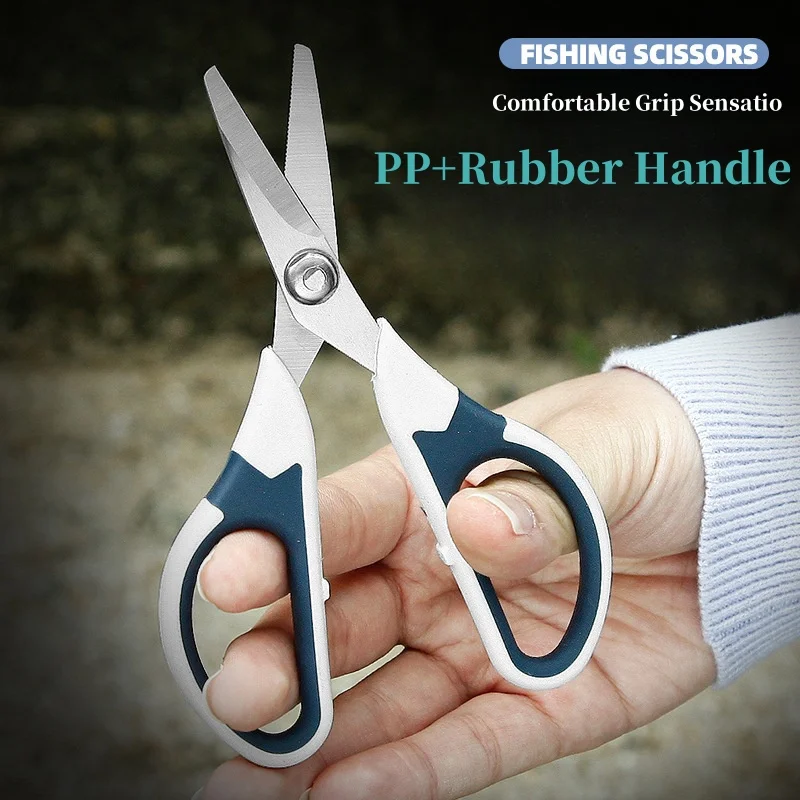 New Type Fishing Shears Fishing Scissors for Braided Line,Mono and Fluorocarbon Braid Fishing Line Cutters Serrated Blades