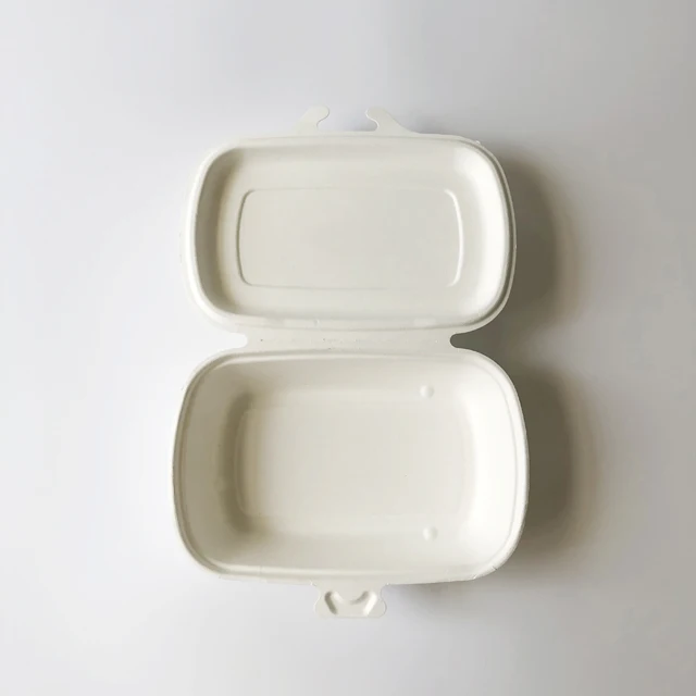 Настраиваемый 1000 мл Bagasse биоразлагаемый одноразовый контейнер для еды из целлюлозы