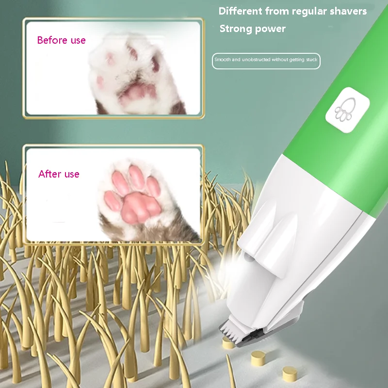 USB Rechargeable Pet Grooming Hair Cutting Scissors Pet Dog Cat Products Electric Pet Foot Shaver