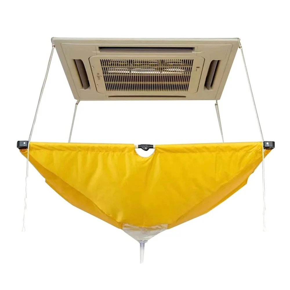 Водонепроницаемый пылезащитный чехол из ПВХ для очистки кондиционера потолочного типа с водопроводной трубкой