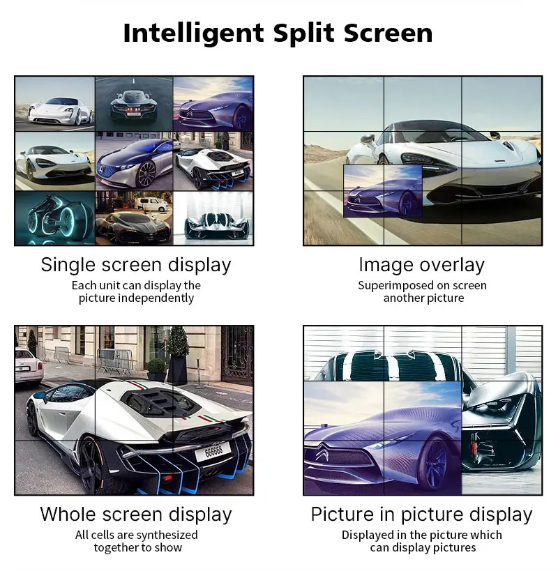 Videowall 4K 32 Inch Lcd Video Wall Wall Video Display