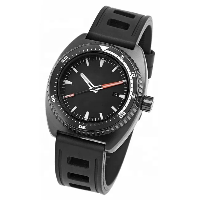 ETA 2824 movement automatic diving watches with rubber strap
