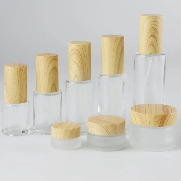 Glass skincare cosmetic sample Empty bottle Alcohol dispenser bottle Squeeze lotion foundation drop tube spray bottle