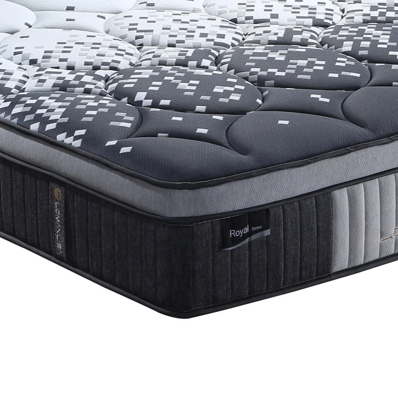 Custom bedroom spring coil mattress hypo-allergenic foam mattress and bed