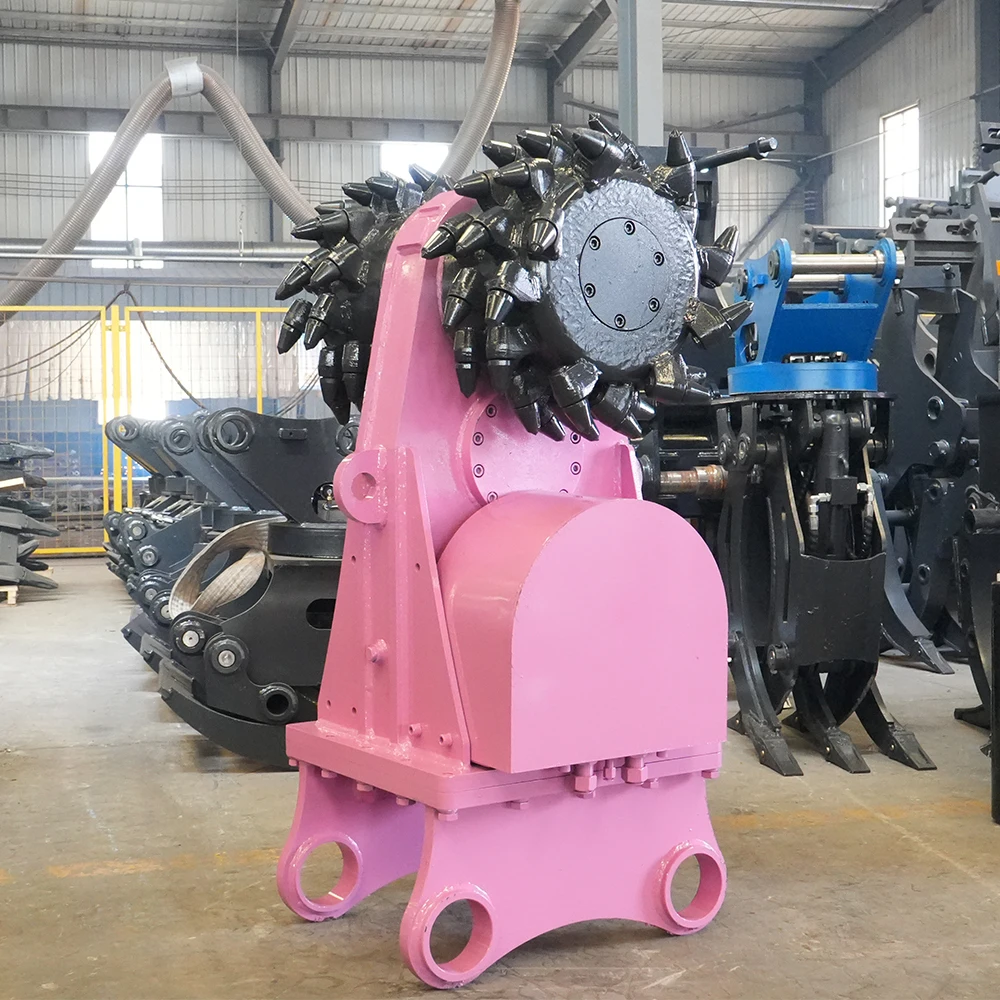 Municipal Works Trenching Drum Cutter To Suit 5-9 Ton Excavator Drum Cutter Hydraulic Drum Cutter