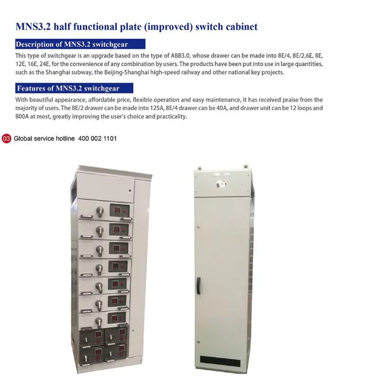 Электрическое оборудование для легкой установки, контроллер коэффициента мощности GCS, Съемный переключатель 400 В