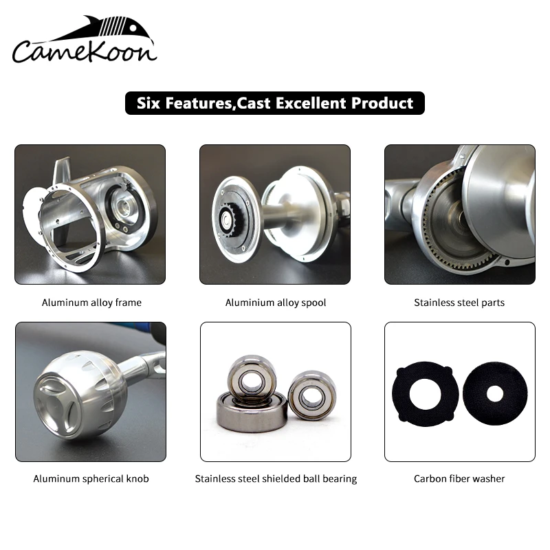 
Saltwater fishing multicolor full metal trolling reel 