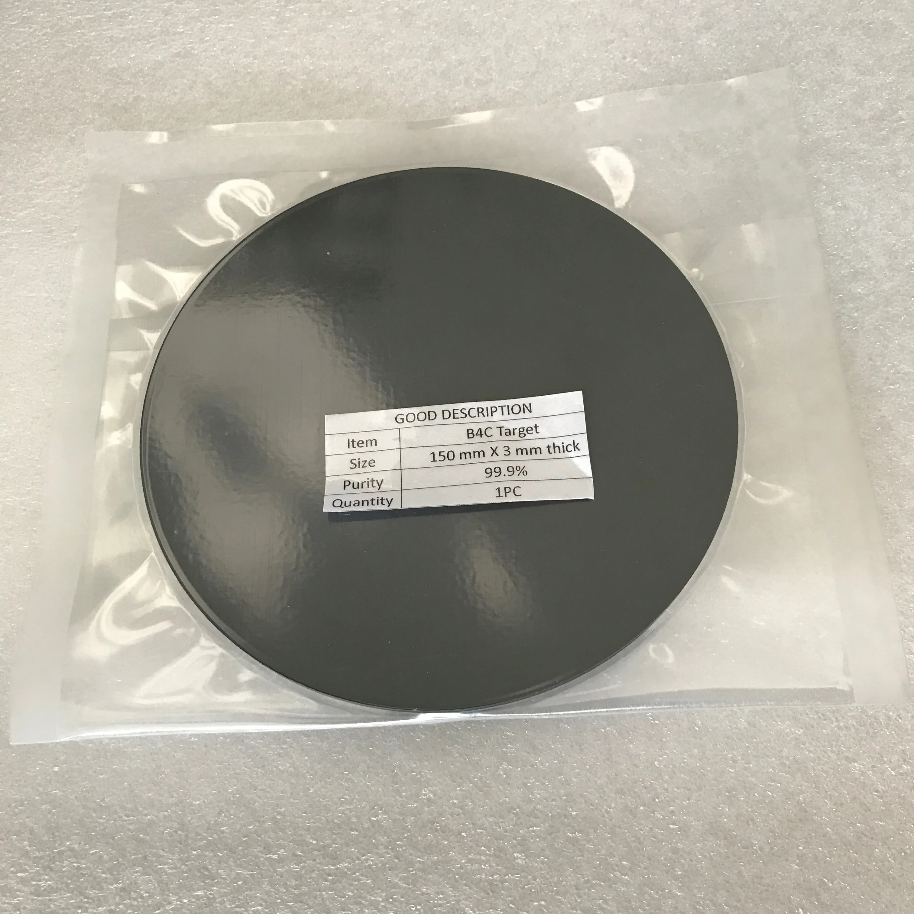 Boron Carbide Sputtering Target B4C Target