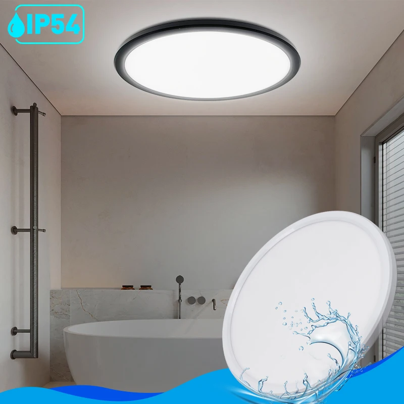 Regular Lighting Ultra Slim Waterproof IP54 for Bedroom Bathroom ABS non Dimmable 18W 24W 32W 40W 3000K-6500K led ceiling light