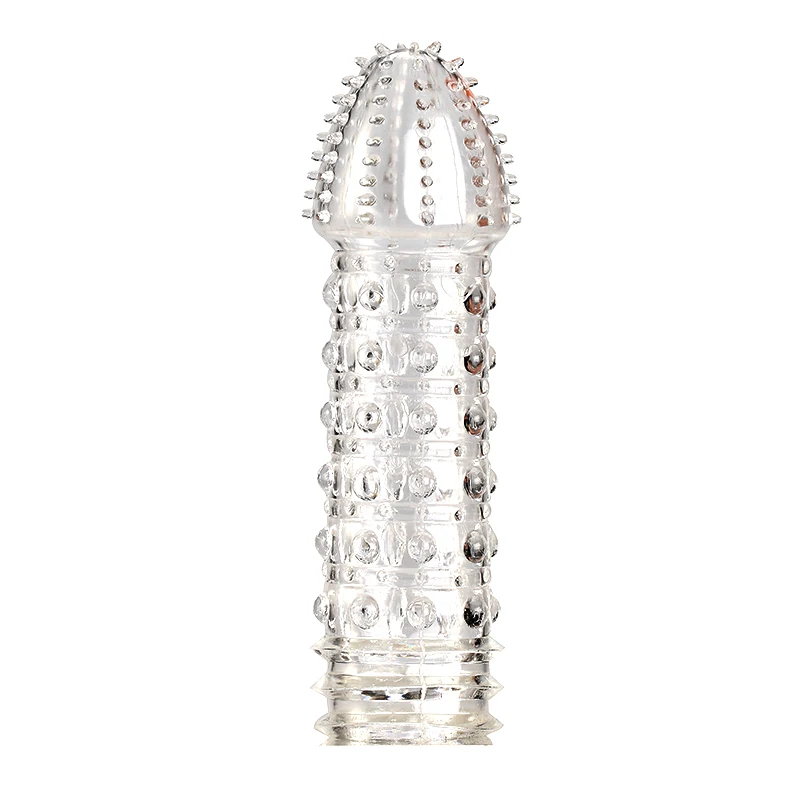 Hot sale Penis Sleeve Condom For Men  Delay Crystal Penis Sleeve for Male