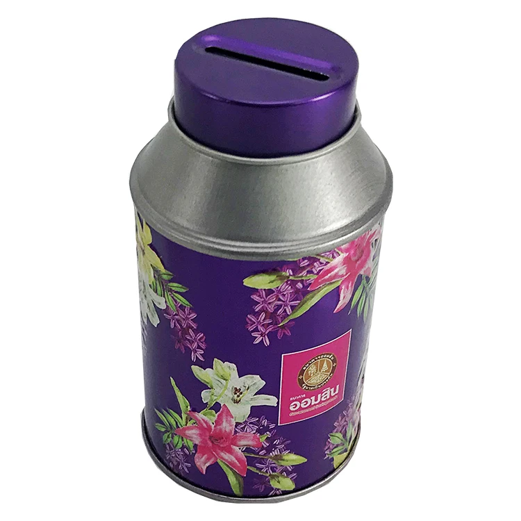 Wholesale Custom  Round Seal Metal Tins For Olive Oil Coffee Tea Milk  Packaging