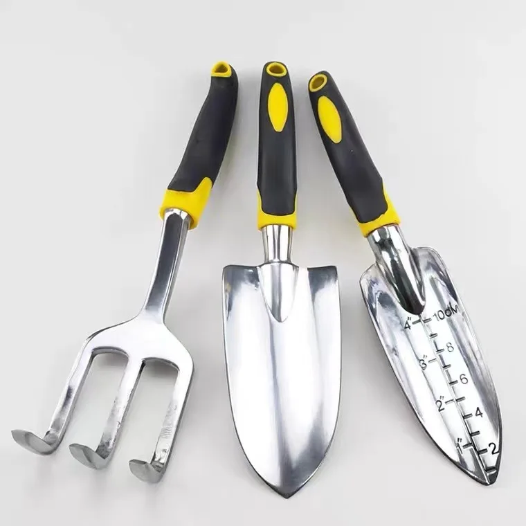 Portable Garden Tools Trowel Cultivator Hand Rake Transplant Trowel Alloy Mini Shovel Bonsai PVC Handle Metal Head