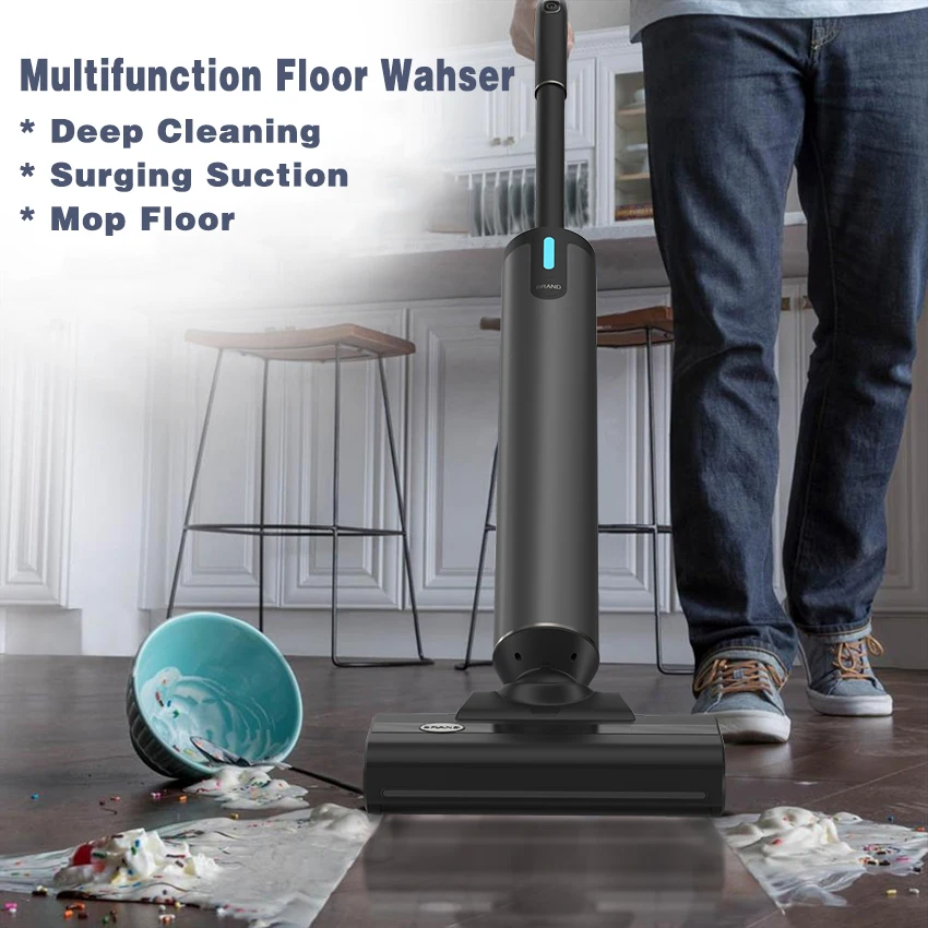 All In One Vacuum and Mop Hard Floor Washer Cleaner Self Cleaning Upright Carpet Cordless Wet Dry Vacuum Cleaner