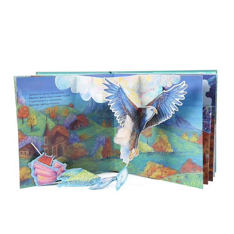 Factory CMYK High Quality Coated Pop up 3D book for Children Book Printing Service