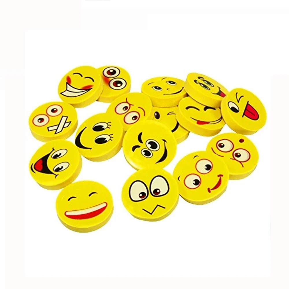 Mini cute magnetic round shape whiteboard eraser for kids and school